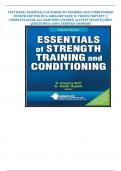 TEST BANK&minus;ESSENTIALS OF STRENGTH TRAINING AND CONDITIONING FOURTH EDITION BY G&period; GREGORY HAFF&semi; N&period; TRAVIS TRIPLETT &vert;&vert; COMPLETE GUIDE ALL CHAPTERS COVERED &vert;&vert;LATEST UPDATE&vert;&vert; BEST QUESTIONS & 100&percnt; VERIFIED ANSWERS