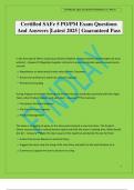 Certified SAFe 5 PO&sol;PM Exam Questions And Answers &vert;Latest 2025 &vert; Guaranteed Pass
