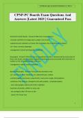 CPNP-PC Boards Exam Questions And Answers &vert;Latest 2025 &vert; Guaranteed Pass