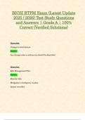 BICSI RTPM Exam &lpar;Latest Update 2025 &sol; 2026&rpar; Test Study Questions and Answers &vert; Grade A &vert; 100&percnt; Correct &lpar;Verified Solutions&rpar;