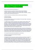 GED PRACTICE EXAM QUESTIONS WITH CORRECT ANSWERS