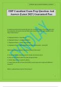 ERP Consultant Exam Prep Questions And Answers &vert;Latest 2025 &vert; Guaranteed Pass