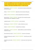 NR 302 CHAMBERLAIN EXAM ONE QUESTIONS AND ANSWERS LATEST UPDATED 2024&sol;2025 A COMPLETE SOLUTION WITH CORRECT DETAILED ANSWERS RATED A&plus; FOR SUCCESS