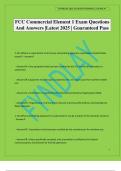 FCC Commercial Element 1 Exam Questions And Answers &vert;Latest 2025 &vert; Guaranteed Pass
