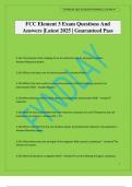 FCC Element 3 Exam Questions And Answers &vert;Latest 2025 &vert; Guaranteed Pass