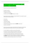 NURS366 EXAM 3 QUESTIONS AND  CORRECT ANSWERS 