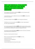 PAD 110F MEDICAL EVALUATION  BOARD PROCESS AND RESP&period;&period;  QUESTIONS AND CORRECT  ANSWERS 