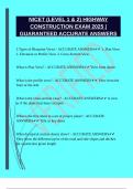 NICET &lpar;LEVEL 1 & 2&rpar; HIGHWAY CONSTRUCTION EXAM 2025 &vert;GUARANTEED ACCURATE ANSWERS