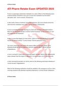 ATI Pharm Retake Exam UPDATED 2025