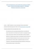 C210 Management and Leadership Capstone MSML TASK 1 ANNOTATED BIBLIOGRAPHY &vert;PASSED Western Governors University