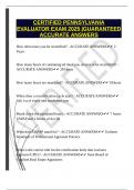  CERTIFIED PENNSYLVANIA EVALUATOR EXAM 2025 &vert;GUARANTEED ACCURATE ANSWERS