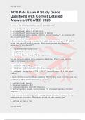 2020 Pals Exam A Study Guide Questions with Correct Detailed Answers UPDATED 2025