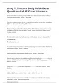Army CLS course Study Guide Exam Questions And All Correct Answers.