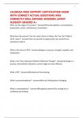 CALMHSA PEER SUPPORT CERTIFICATION EXAM WITH CORRECT ACTUAL QUESTIONS AND CORRECTLY WELL DEFINED ANSWERS LATEST ALREADY GRADED A&plus;