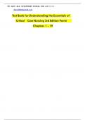 Test Bank - Understanding the Essentials of Critical Care Nursing&comma; 3rd Edition by Kathleen Perrin&comma; &lpar;All Chapters Included 1-19&rpar;
