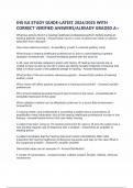 IHS ILE STUDY GUIDE-LATEST 2024&sol;2025 WITH CORRECT VERIFIED ANSWERS&sol;ALREADY GRADED A&plus;