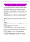 Delegated Examining Training Pre-Test Questions And Answers A&plus; Graded