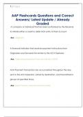 AAP Questions and Correct Answers&sol; Latest Update &sol; Already Graded