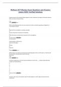 Wellcare ACT Mastery Exa Questions and Answers