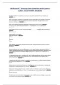 Wellcare ACT Mastery Exam Questions and Answers