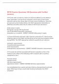  NPTE Practice Questions 158 Questions with Verified Answers&comma;100&percnt; CORRECT