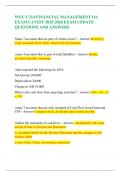 WGU C214 FINANCIAL MANAGEMENT OA EXAM LATEST 2025-2026 EXAM UPDATE QUESTIONS AND ANSWERS