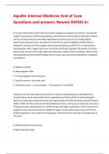 Aquifer Internal Medicine End of Case Questions and answers Newest RATED A&plus; 