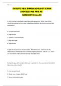 EVOLVE HESI PHARMACOLOGY EXAM  2024&sol;2025 QS AND AS   WITH RATIONALES 