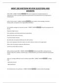HRMT 200 MIDTERM REVIEW QUESTIONS AND ANSWERS