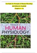 Complete Test Bank for Principles of Human Physiology &lpar;6th Edition &ndash; Stanfield&rpar; &vert; Verified Ch&period; 1&ndash;24