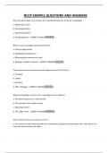 NCCP SAMPLE QUESTIONS AND ANSWERS
