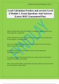 Load Calculation Feeders and services Level 4 Module 1&period; Exam Questions And Answers &vert;Latest 2025 &vert; Guaranteed Pass