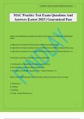 MAC Practice Test Exam Questions And Answers &vert;Latest 2025 &vert; Guaranteed Pass