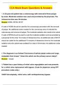 2025 CCA MOCK EXAM Questions & Answers Latest &lpar;2025 &sol; 2026&rpar; &lpar;Verified Answers&rpar;