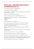PKSC 1020 &ndash; MIDTERM QUESTIONS & ANSWERS&lpar;RATED A&plus;&rpar;
