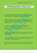 NFHS Baseball Rules To Know Part 1