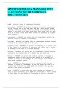 MN COSMETOLOGY MANAGER TEST QUESTIONS WITHY COMPLETE SOLUTIONS 2025&period;