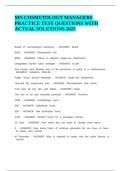 MN COSMETOLOGY MANAGERS PRACTICE TEST QUESTIONS WITH ACTUAL SOLUTIONS 2025