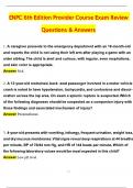 2025 ENPC 6th Edition Provider Course Exam Review Questions and Answers 2025 &sol; 2026 &vert; 100&percnt; Verified Answers