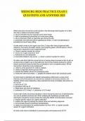 MEDSURG HESI PRACTICE EXAM 1 QUESTIONS AND ANSWERS 2025