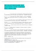 MN SALON MANAGER TEST QUESTIONS WITH VERIFIED SOLUTIONS 2025&period;
