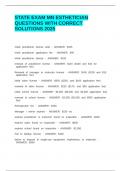 STATE EXAM MN ESTHETICIAN QUESTIONS WITH CORRECT SOLUTIONS 2025&period;