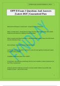 OPP II Exam 1 Questions And Answers &vert;Latest 2025 &vert; Guaranteed Pass
