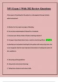 NP1 Exam 1 With 382 Review Questions With Expert Verified Solutions&vert;2025&sol;2026 Edition