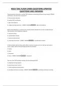 NSCA TSAC FLASH CARDS QUESTIONS UPDATED QUESTIONS AND ANSWERS