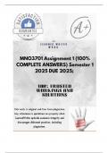 MNO3701 Assignment 1 &lpar;100&percnt; COMPLETE ANSWERS&rpar; Semester 1 2025 DUE 2025&semi; 100&percnt; trusted&comma; comprehensive and complete reliable solution with clear explanation