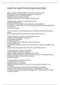 HOSPITAL ORIENTATION EXAM QUESTIONS