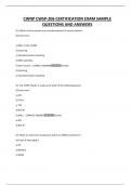 CWNP CWSP-206 CERTIFICATION EXAM SAMPLE QUESTIONS AND ANSWERS