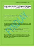 PHYS 250 Bundled Exams 2025 Questions and Answers 100&percnt; Pass Guaranteed