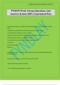 PYB159 Week 4 Exam Questions And Answers &vert;Latest 2025 &vert; Guaranteed Pass